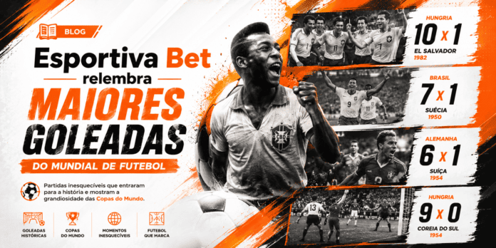 EsportivaBet relembra maiores goleadas já vistas nas Copas